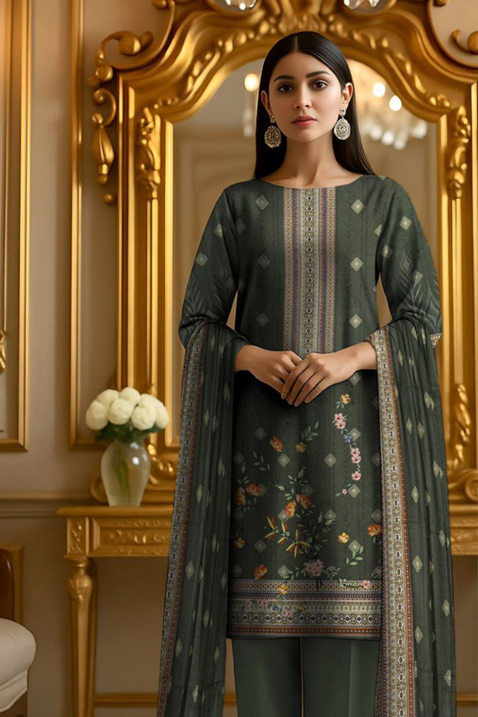 3PC PRINTED LAWN