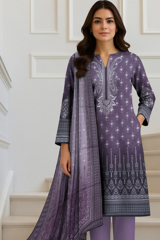3PC PRINTED LAWN