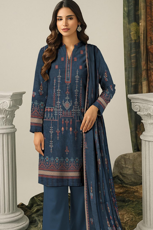 3PC PRINTED LAWN