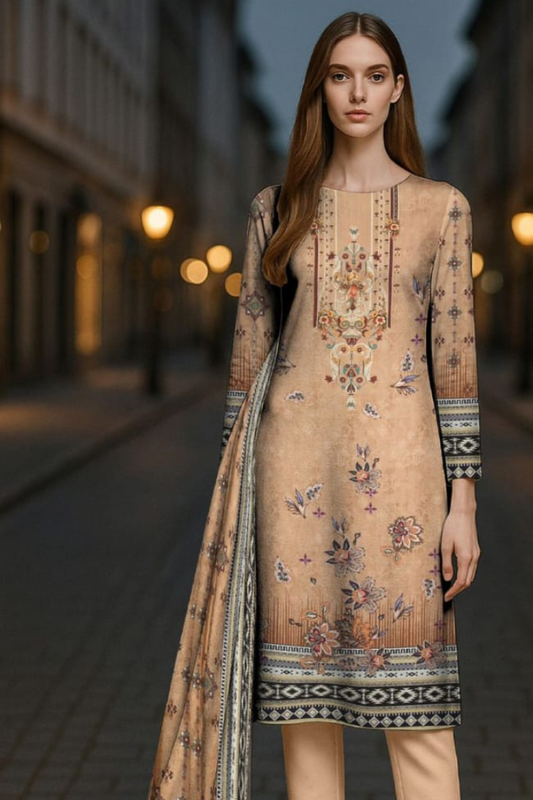 3PC PRINTED LAWN
